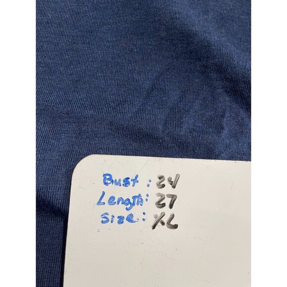 Joseph & Lyman made in Italy sweater 100% extra fine merino wool blue men XL - Picture 6 of 6